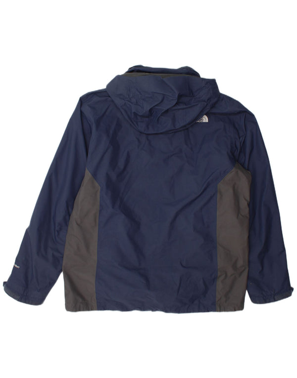 Jachetă Windbreaker cu glugă pentru bărbați The North Face UK 42 XL, albastru, bloc de culoare