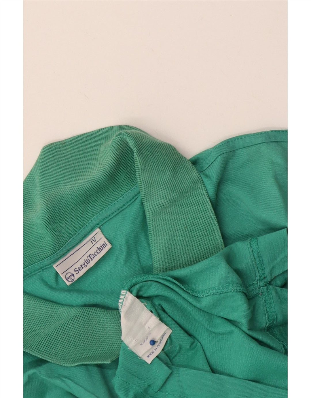 Tricou polo Sergio Tacchini pentru bărbați, bumbac verde mediu