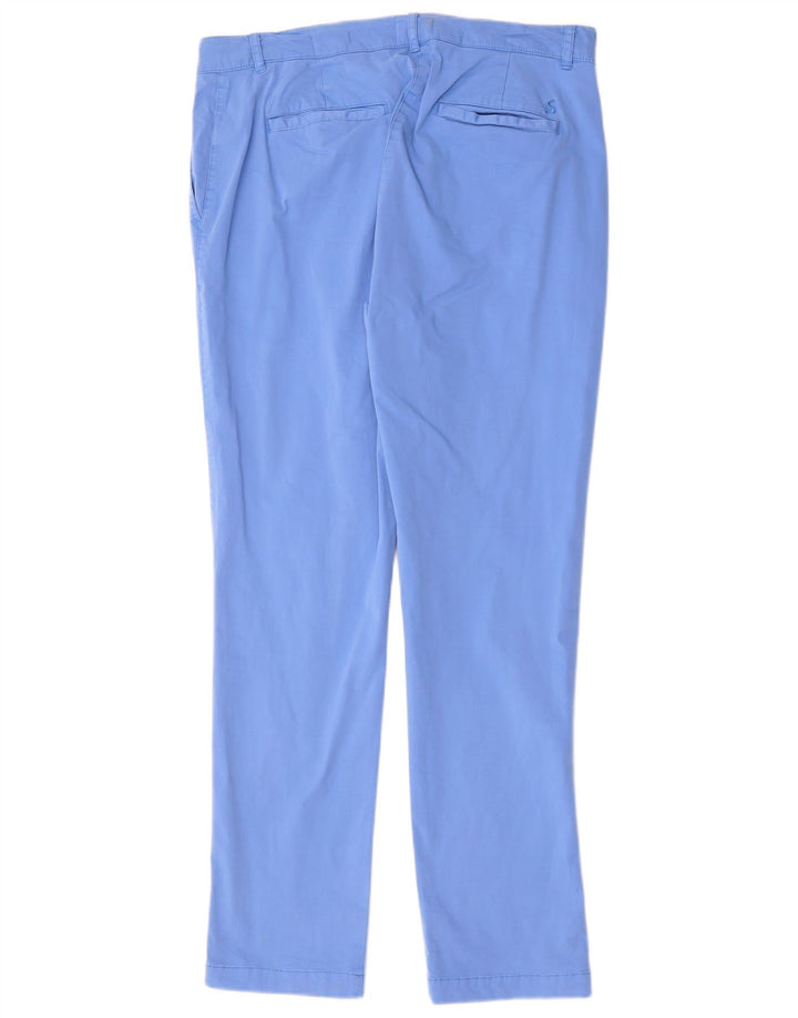 Pantaloni chino pentru femei JOULES, cu croiala relaxată, Marea Britanie 14, L34 L30, albastru, bumbac