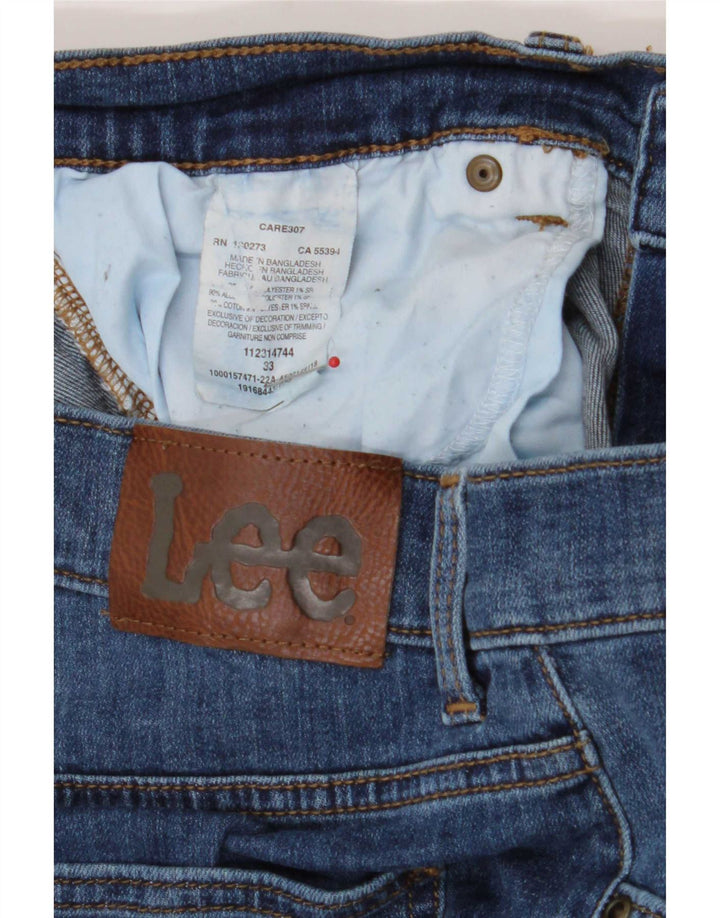 Pantaloni scurți din blugi pentru bărbați Lee W33, mare, albastru, bumbac