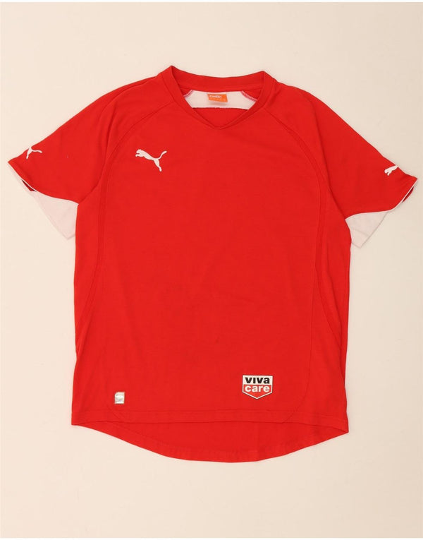 Tricou pentru bărbați Puma Top Medium Red Colorblock Poliester
