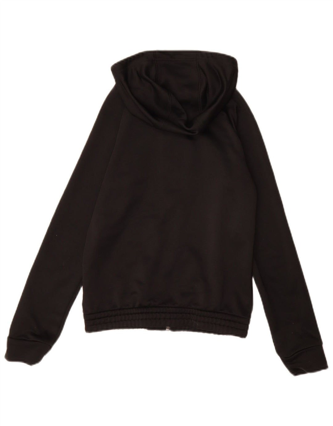 Pulover pentru fete ADIDAS Graphic Zip Hoodie 11-12 ani poliester negru