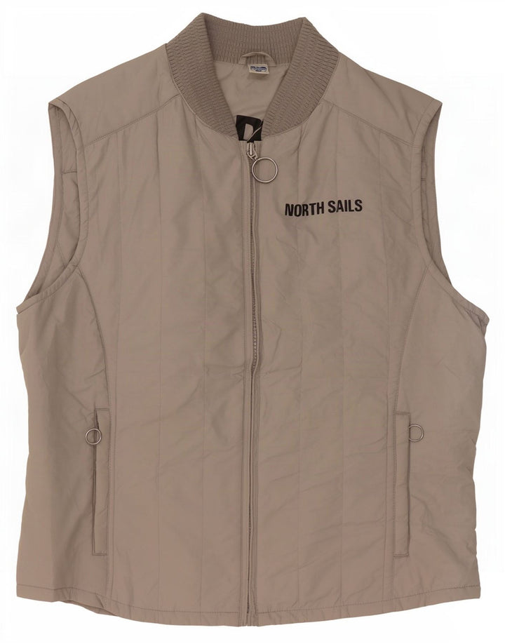 Gilet căptușit pentru bărbați North Sails UK 42 XL Bej Poliamidă