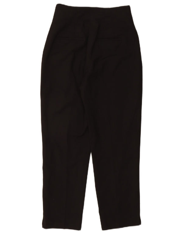 Pantaloni chino conici pentru femei cu talie înaltă Zara EU 38 Mici L28 L26 Negri