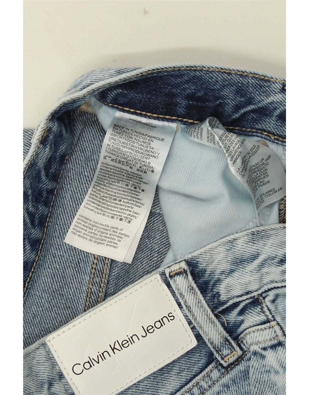 Blugi pentru bărbați Calvin Klein Bootcut W30 L33 Bumbac albastru