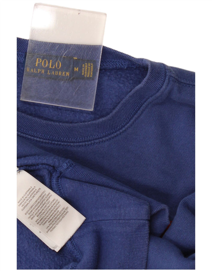 Pulover cu grafic pentru femei Polo Ralph Lauren, UK 14, albastru mediu