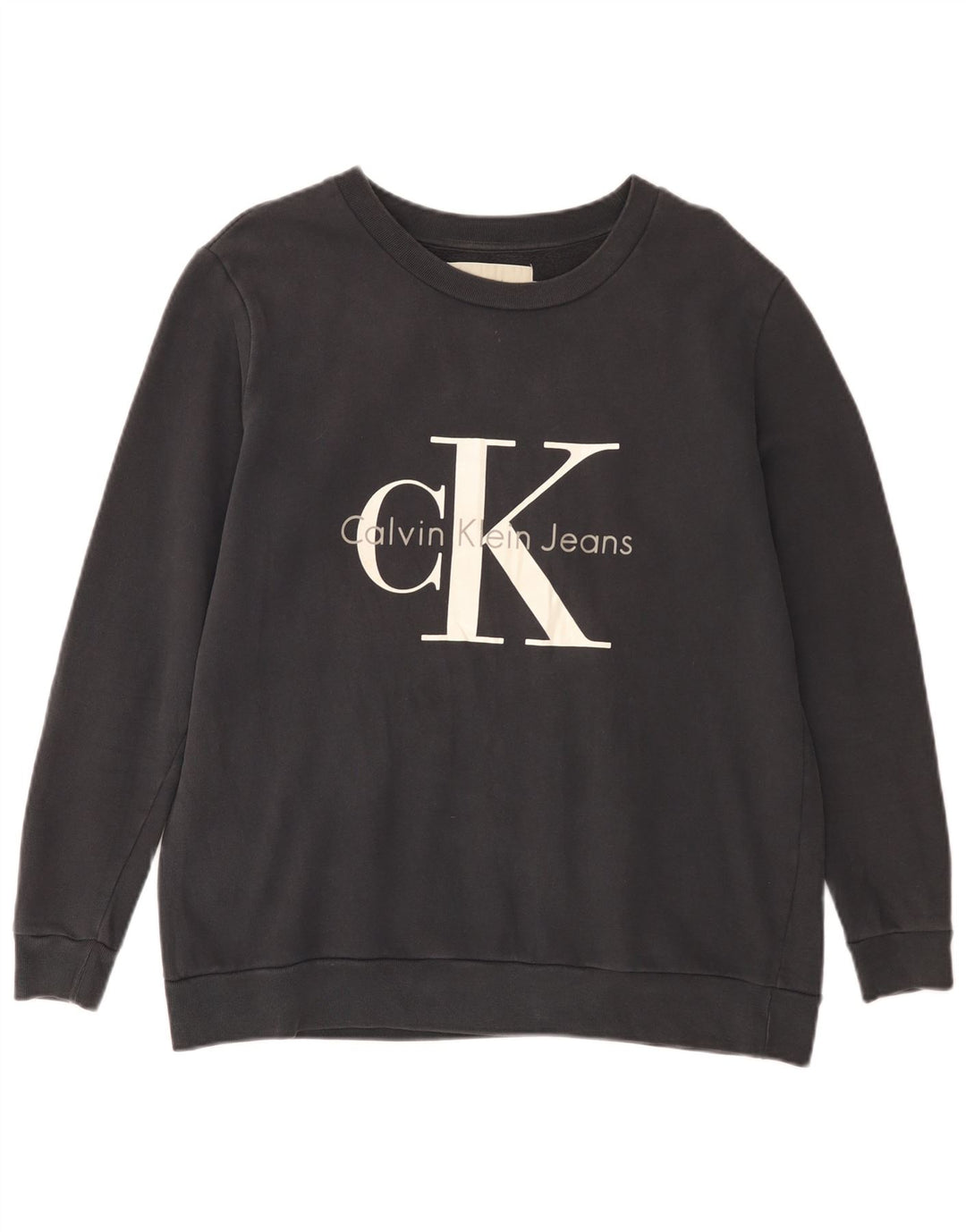 CALVIN KLEIN JEANS Hanorac grafic pentru bărbați Pulover Mic Negru