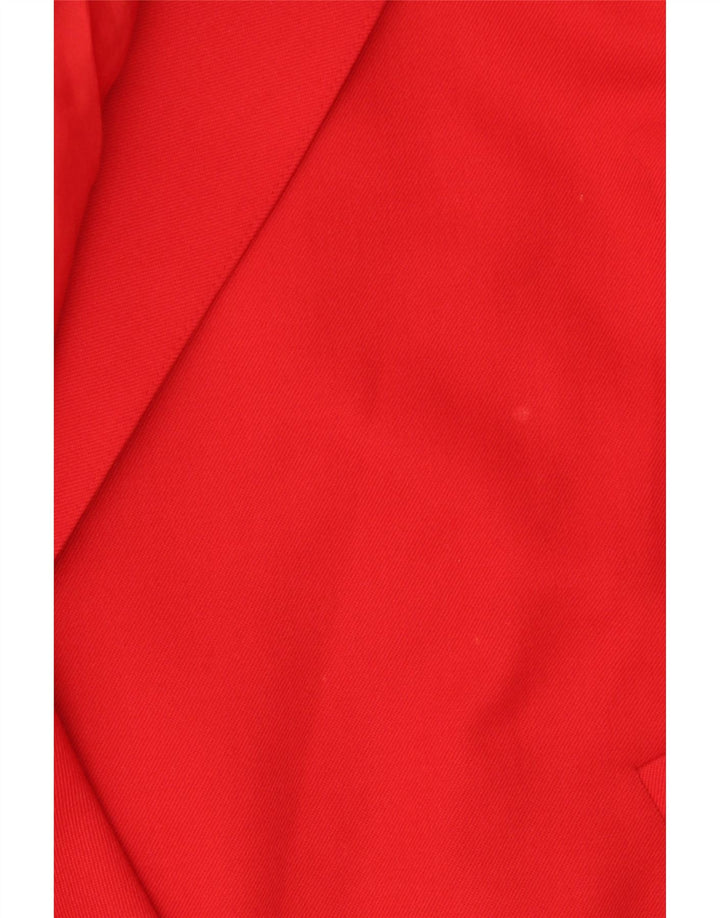 Jachetă Blazer Vintage Crop pentru Damă IT 44 Roșu Mediu