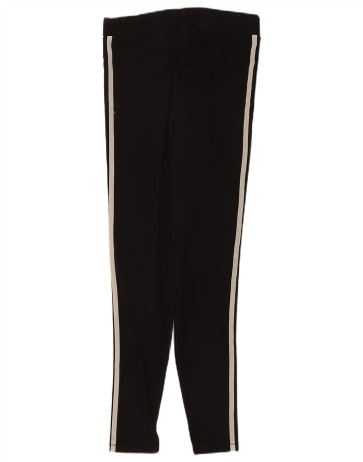 Leggings pentru femei Adidas UK 10 mic bumbac negru