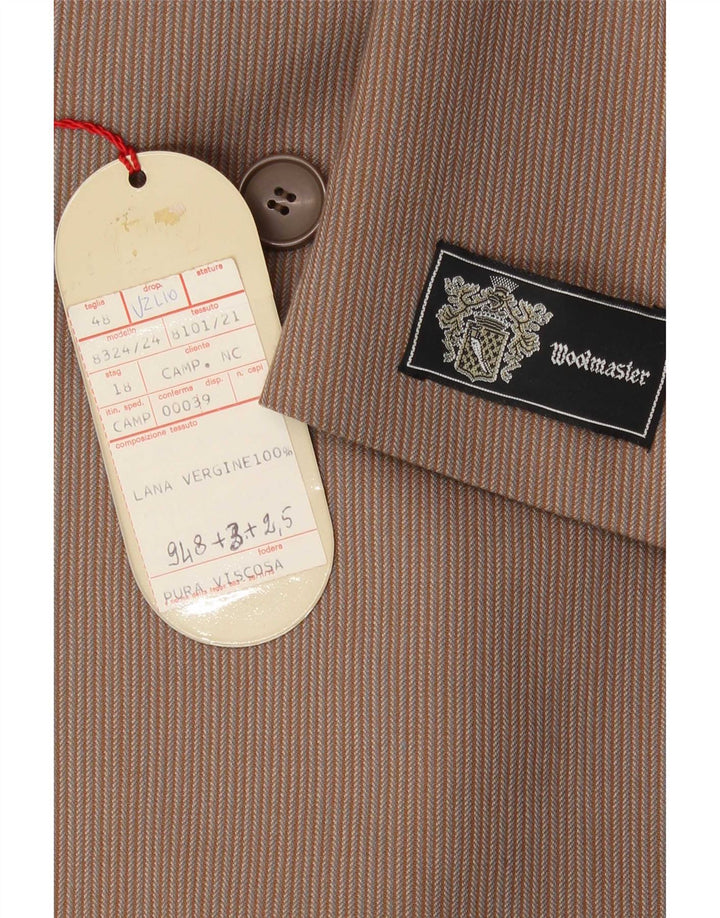 Costum 2 piese pentru bărbați vintage IT 48 Medium W30 L32 Brown Pinstripe