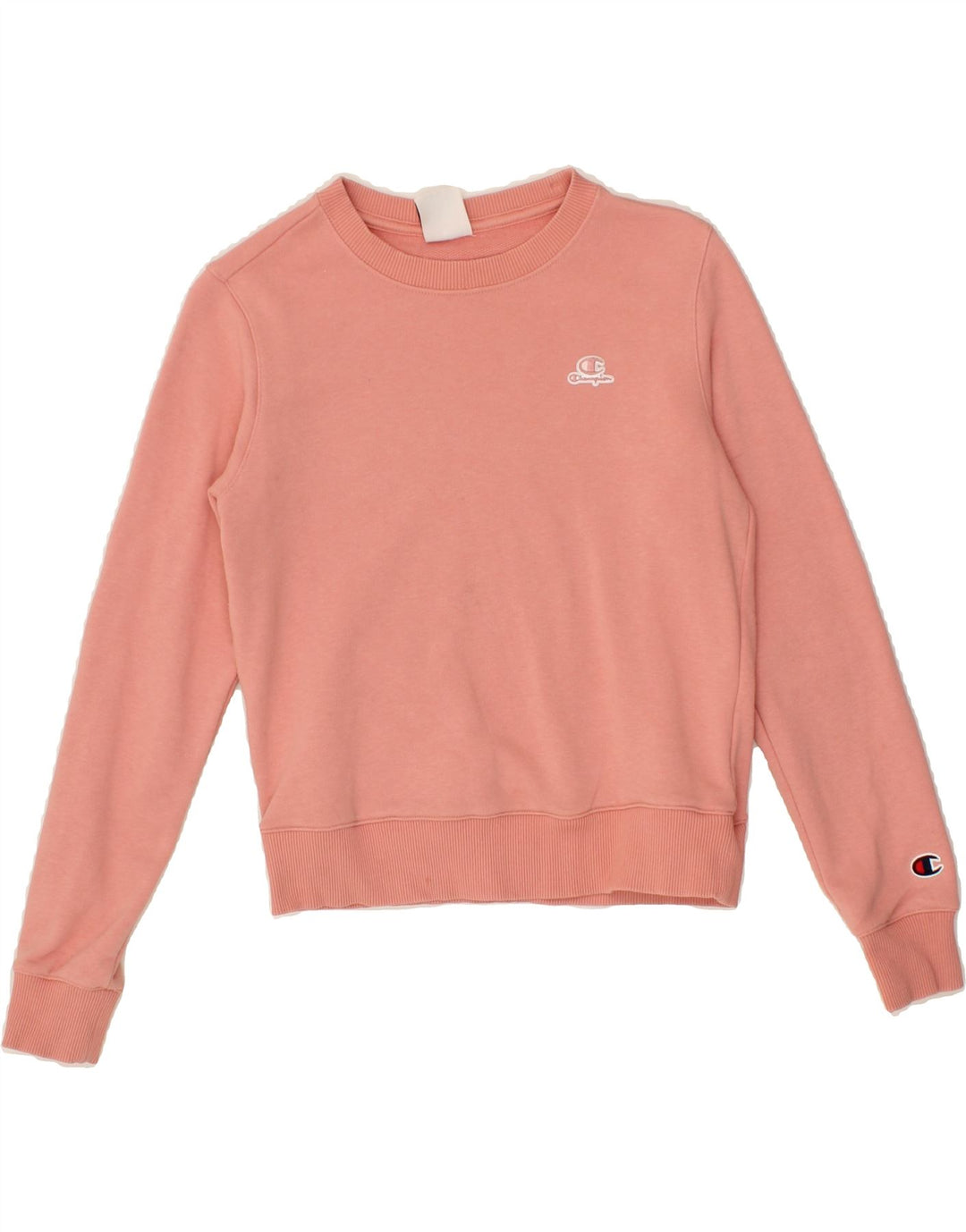 CHAMPION Girls Sweatshirt Jumper 11-12 Years Pink Vintage Champion and Second-Hand Champion from Messina Hembry 