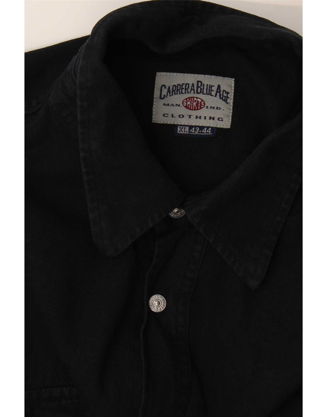 Cămașă din blugi pentru bărbați Carrera Mărimea 43/44 XL Negru