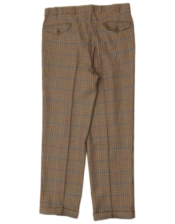 WESTBURY Pantaloni de costum pentru bărbați IT 50 Large W35 L32 Brown Houndstooth