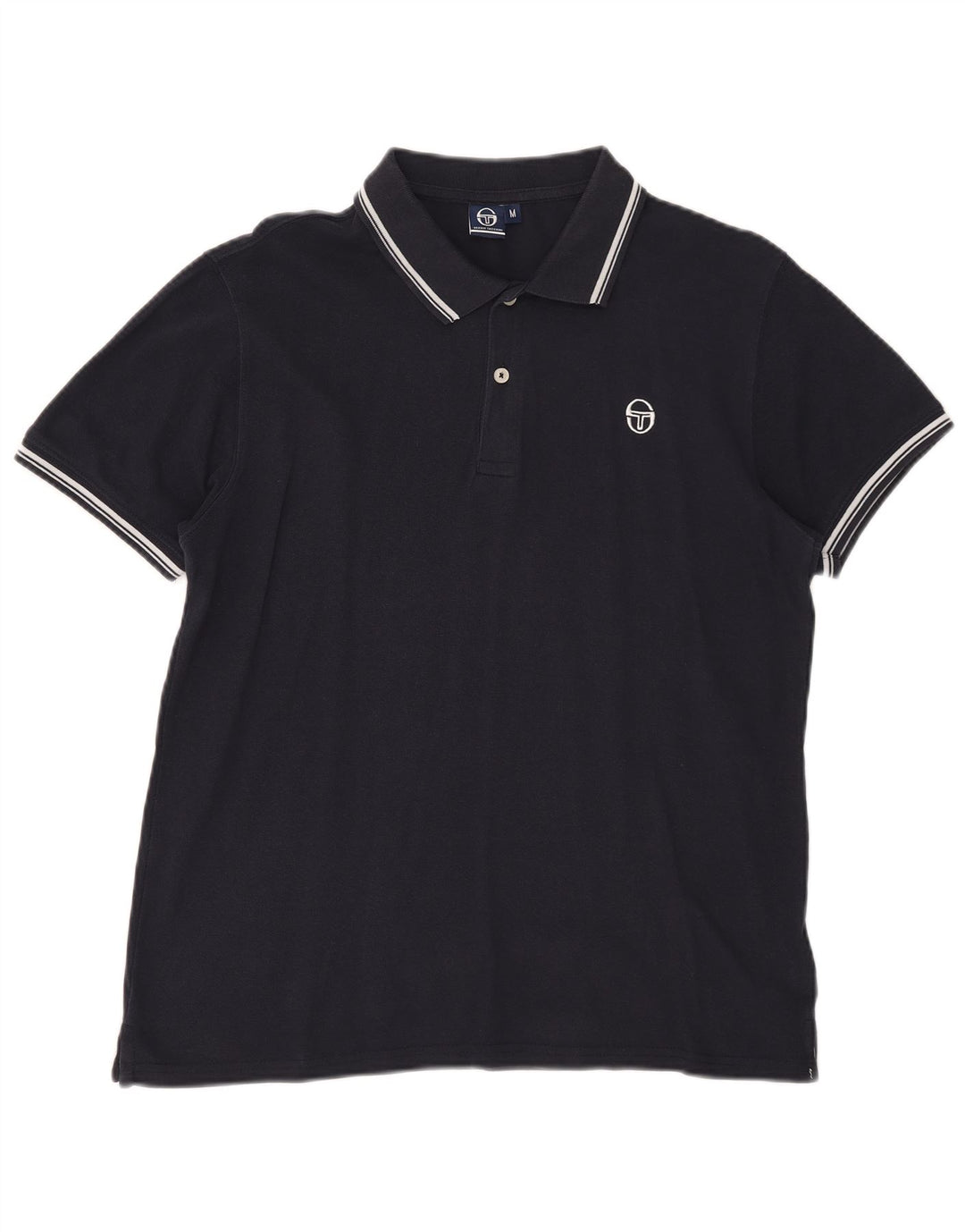 Tricou polo Sergio Tacchini pentru bărbați, bumbac, albastru bleumarin mediu