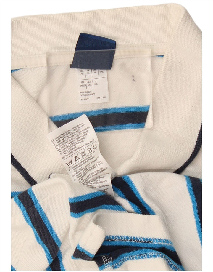 Tricou polo REEBOK pentru bărbați XL, bumbac cu dungi albe