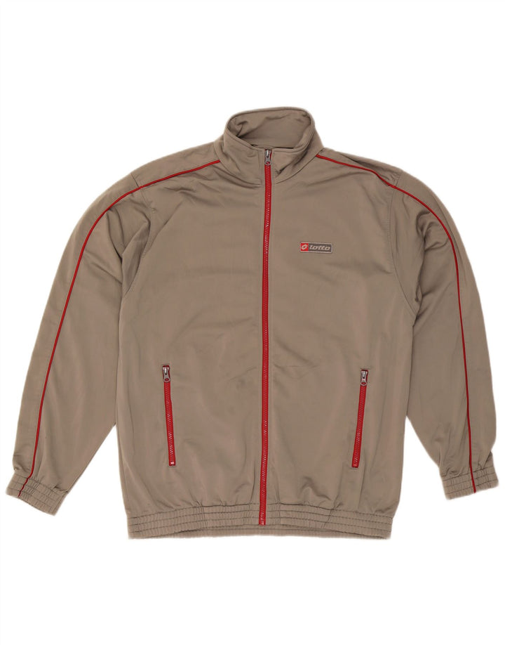 Lotto Mens Tracksuit Top Jacket XL Grey Polyester