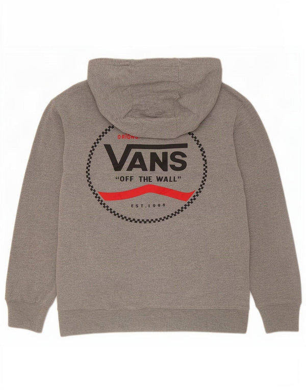 Jumper Vans pentru bărbați cu hanocă grafică, mic, gri pătat