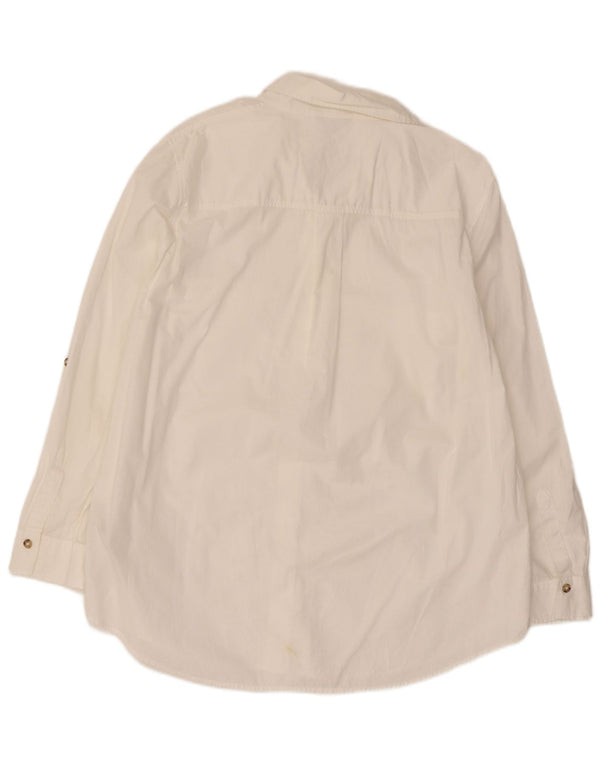 Cămașă cu mânecă lungă pentru femei Massimo Dutti EU 44 XL Bumbac alb