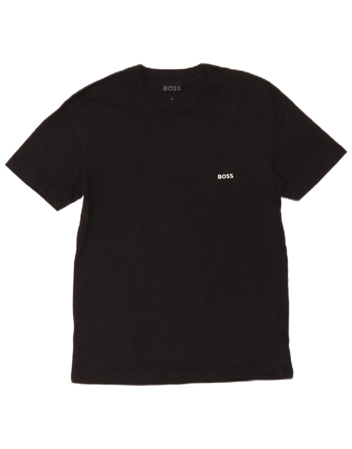 Tricou pentru bărbați Hugo Boss Top mediu din bumbac negru