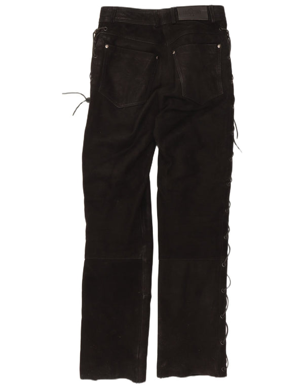 Highway 1 Pantaloni Western pentru femei cu picioare largi EU 34 XS W24 L29 Negru Biker