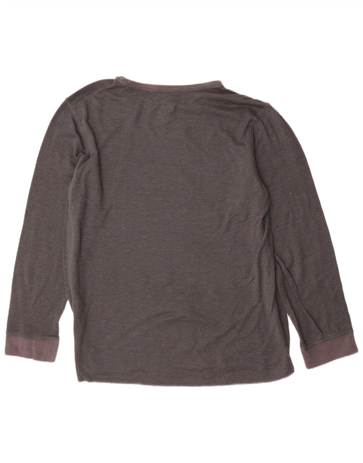 Top pentru bărbați PUMA cu mânecă lungă, mare, gri din bumbac