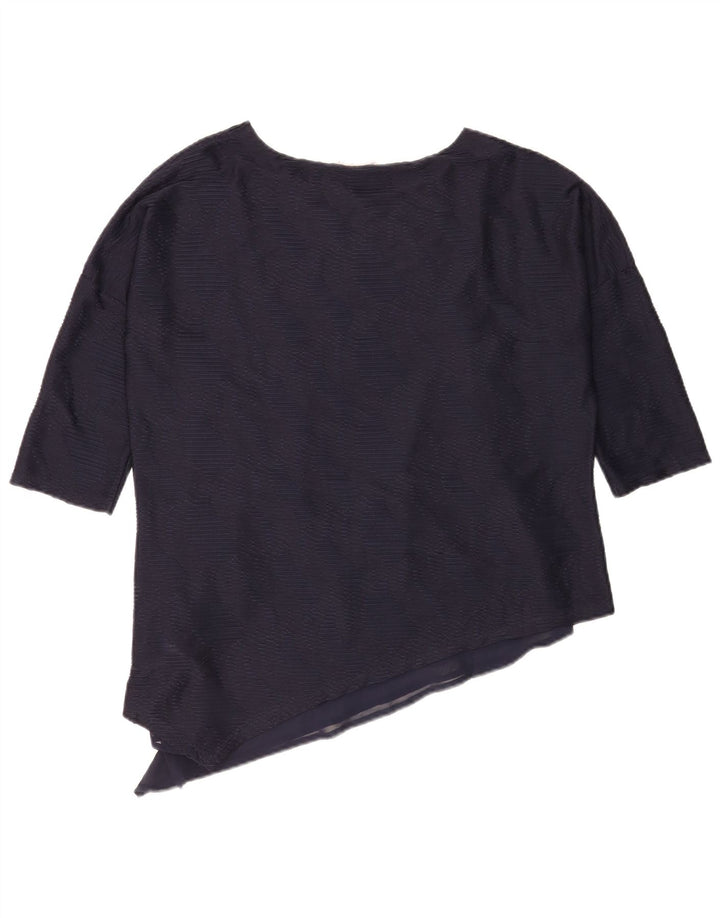Bluză asimetrică Phase Eight pentru femei cu mâneci 3/4, Marea Britanie 12 Medium, bleumarin