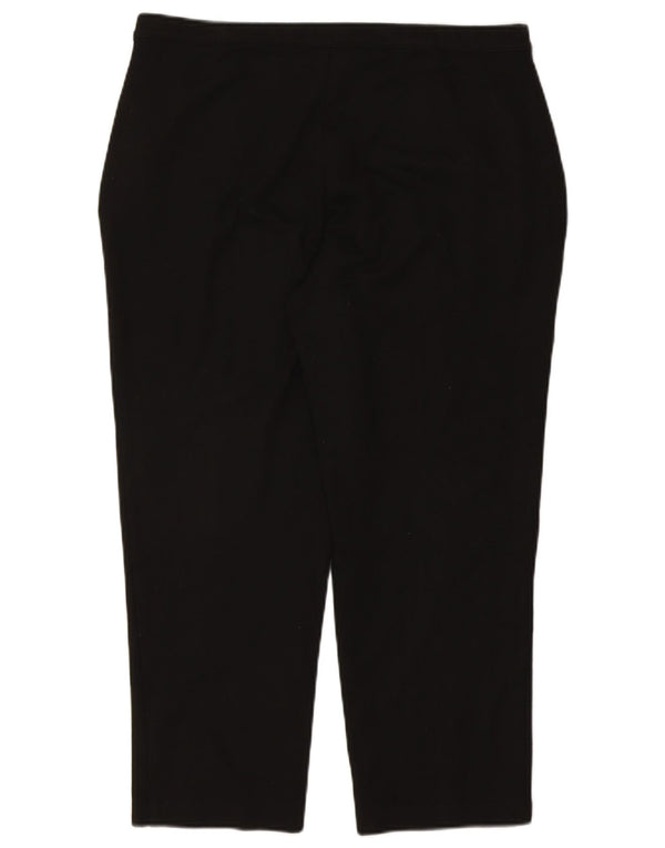 Pantaloni tăiați drept pentru femei Marks & Spencer UK 18 XL W38 L25 Negru