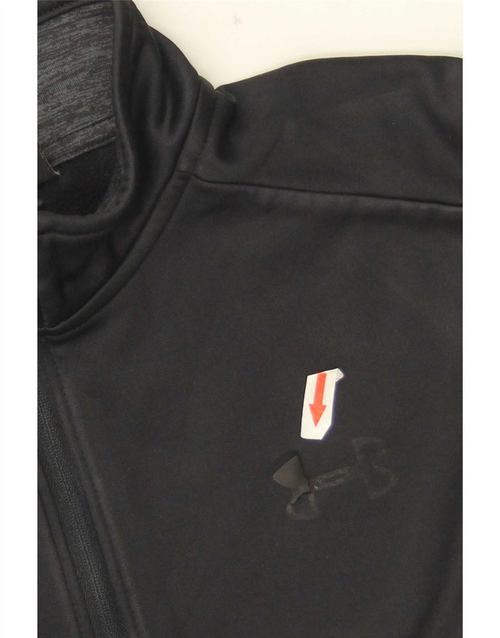 Pulover Under Armour Cold Gear pentru bărbați, cu fermoar și gât, XS, poliester negru