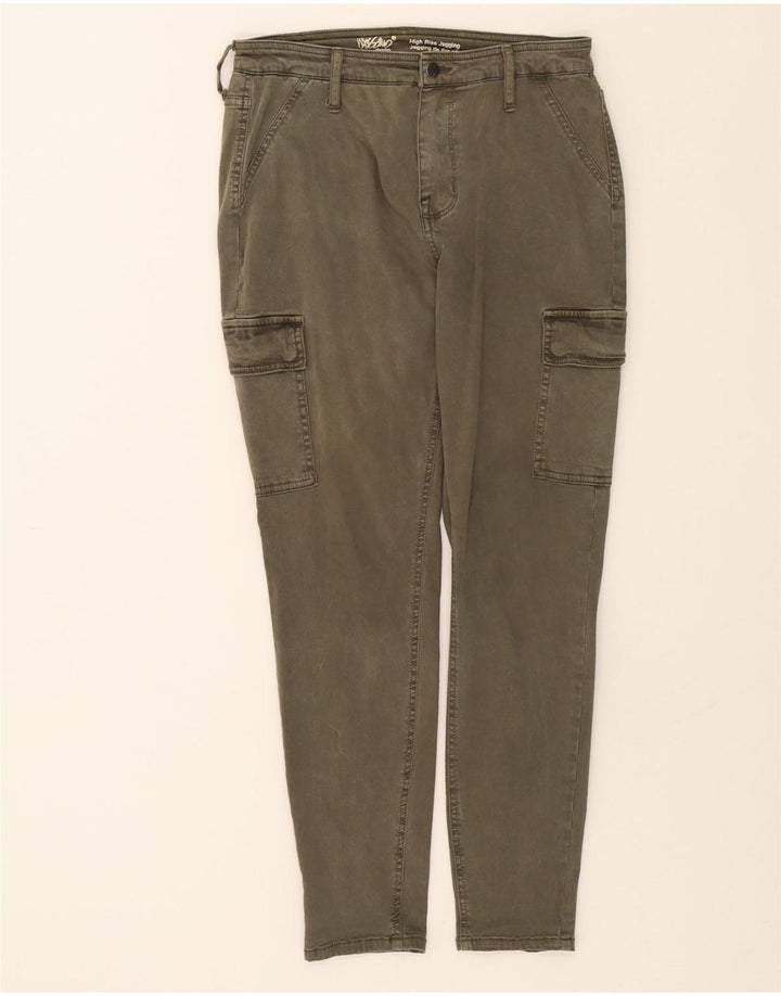 MOSSIMO Womens Cargo High Rise Jegging Jeans US 8 Medium W29 L27 Khaki Vintage Mossimo and Second-Hand Mossimo from Messina Hembry 