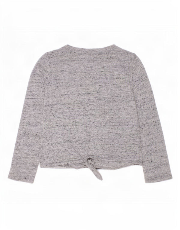 Top cu grafic pentru fete Tommy Hilfiger, cu mânecă lungă, 4-5 ani, XS, gri pete