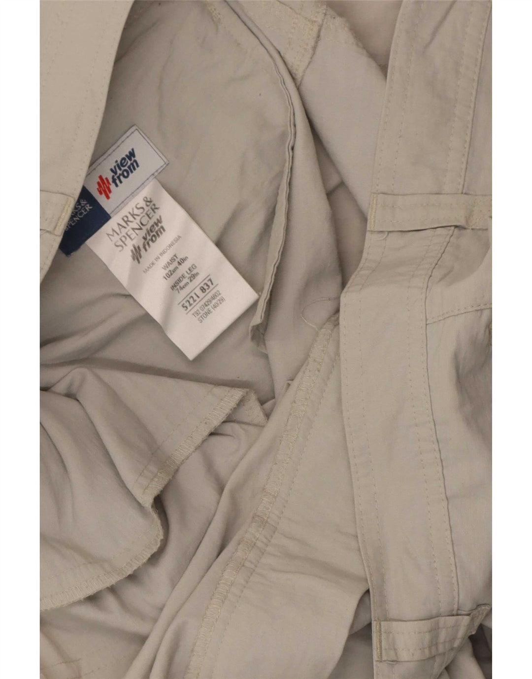 Pantaloni cargo drepti pentru femei Marks & Spencer W40 L29 poliamidă gri