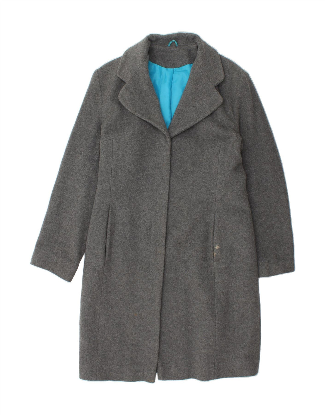 BAY Womens Overcoat UK 16 Large Grey Wool Vintage Bay and Second-Hand Bay from Messina Hembry 