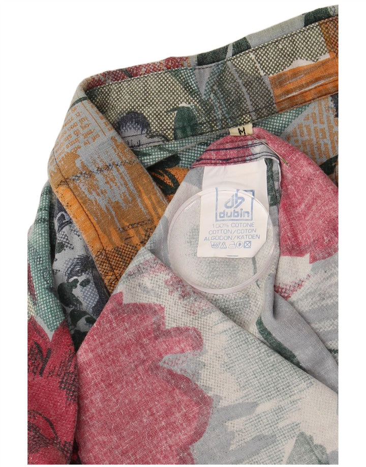 Cămașă cu mânecă scurtă pentru bărbați Dubin, bumbac, multicolor, floral, hawaian