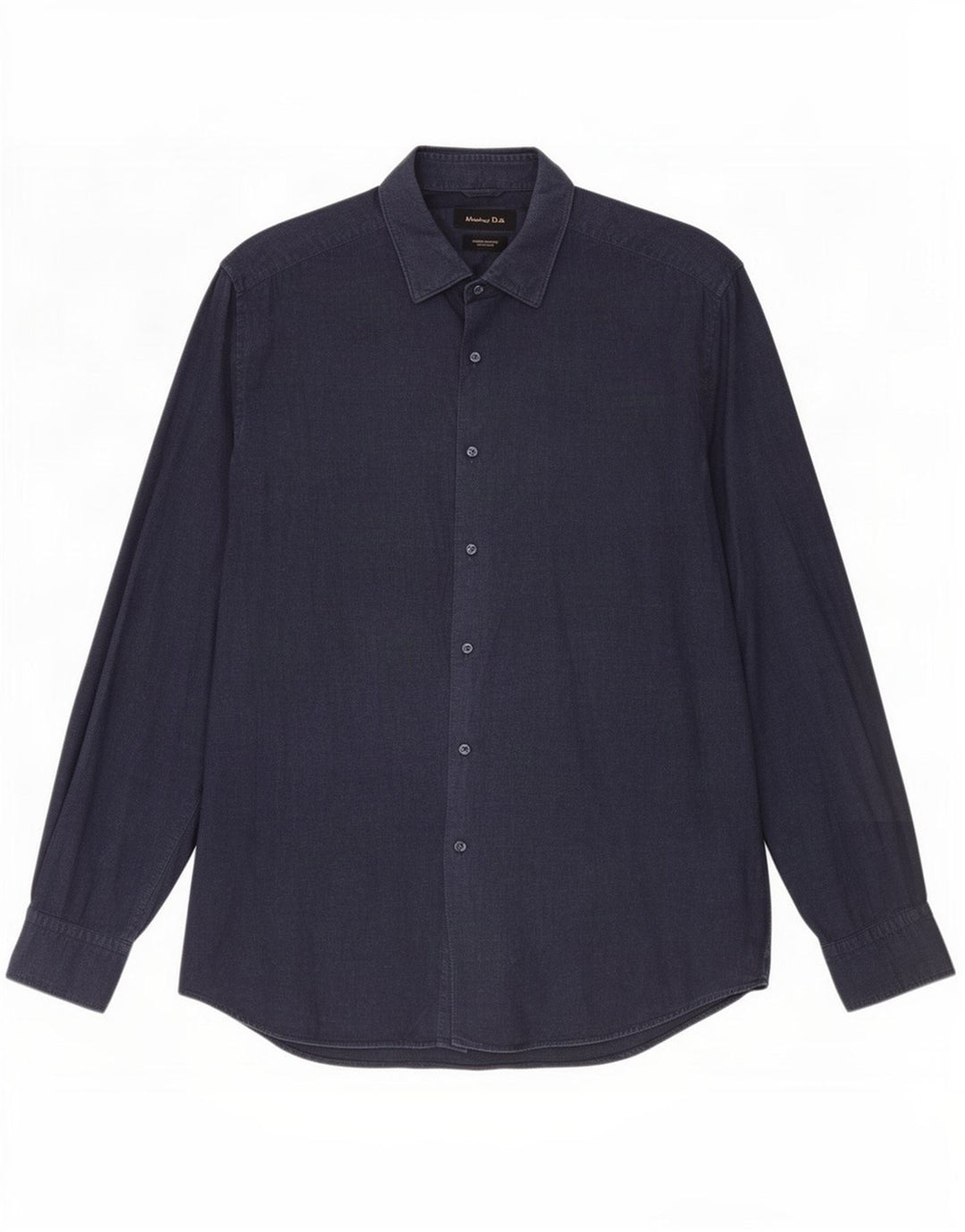 Cămașă Massimo Dutti pentru bărbați XL Bumbac bleumarin