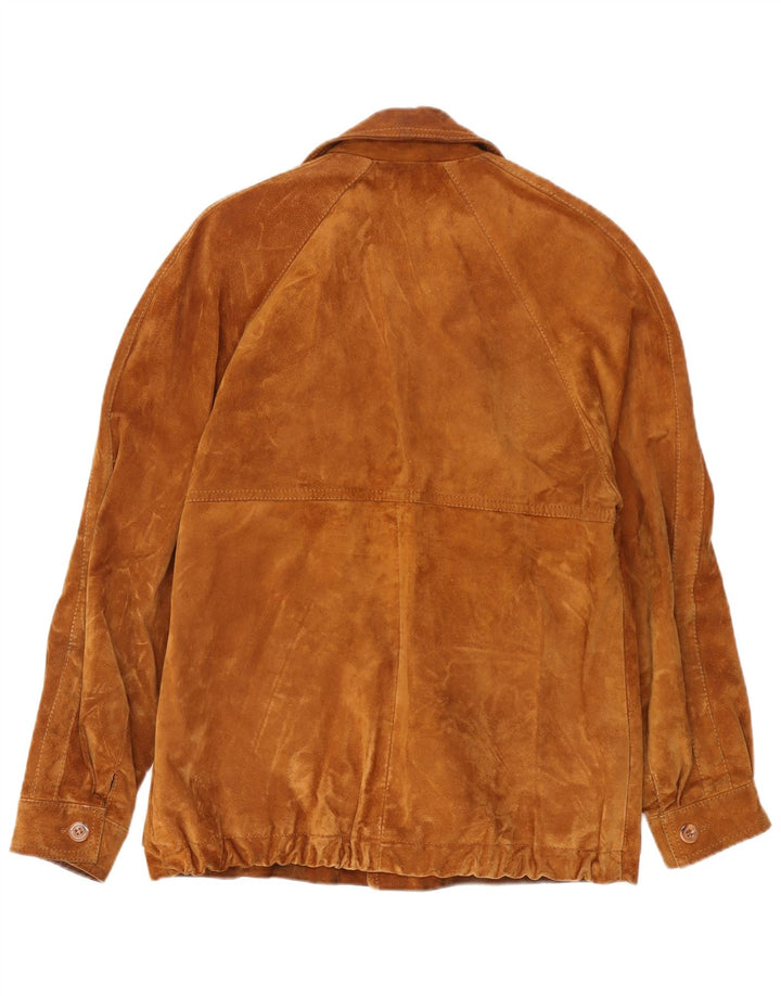 Jachetă Vintage pentru bărbați din piele intoarsa IT 50 Large Beige
