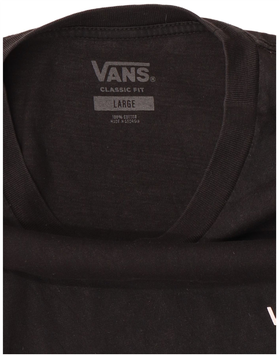 Tricou Vans Classic Fit pentru bărbați Top mare din bumbac negru