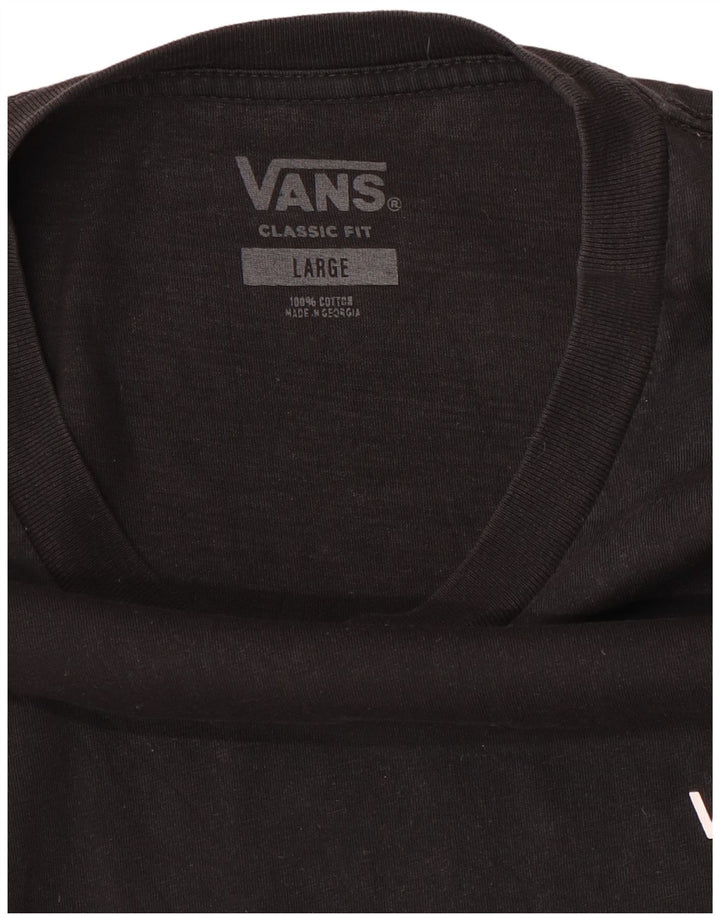 Tricou Vans Classic Fit pentru bărbați Top mare din bumbac negru