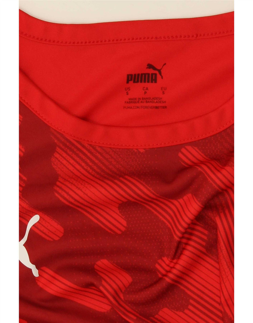 Tricou pentru bărbați Puma Top Small Red Geometric