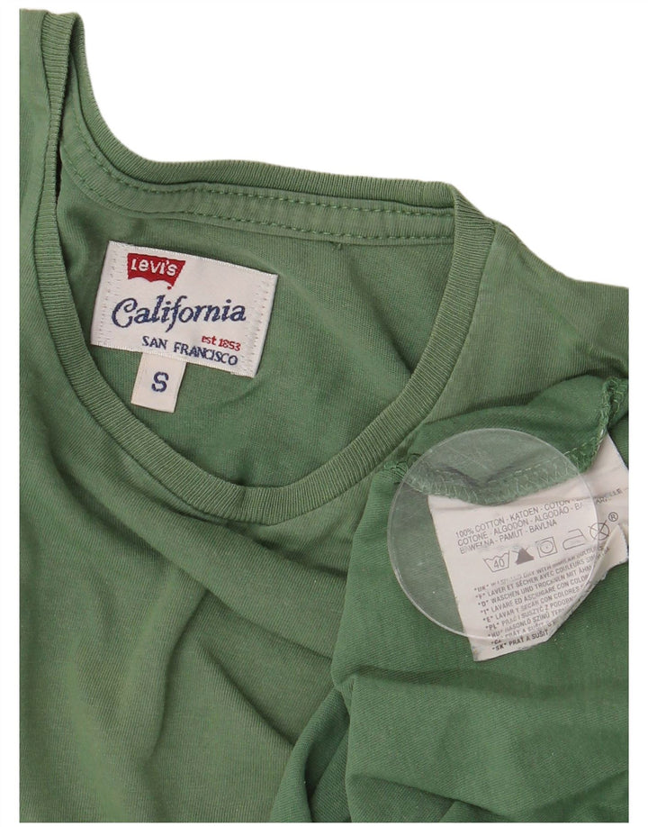 Tricou pentru bărbați Levi's Top mic din bumbac verde