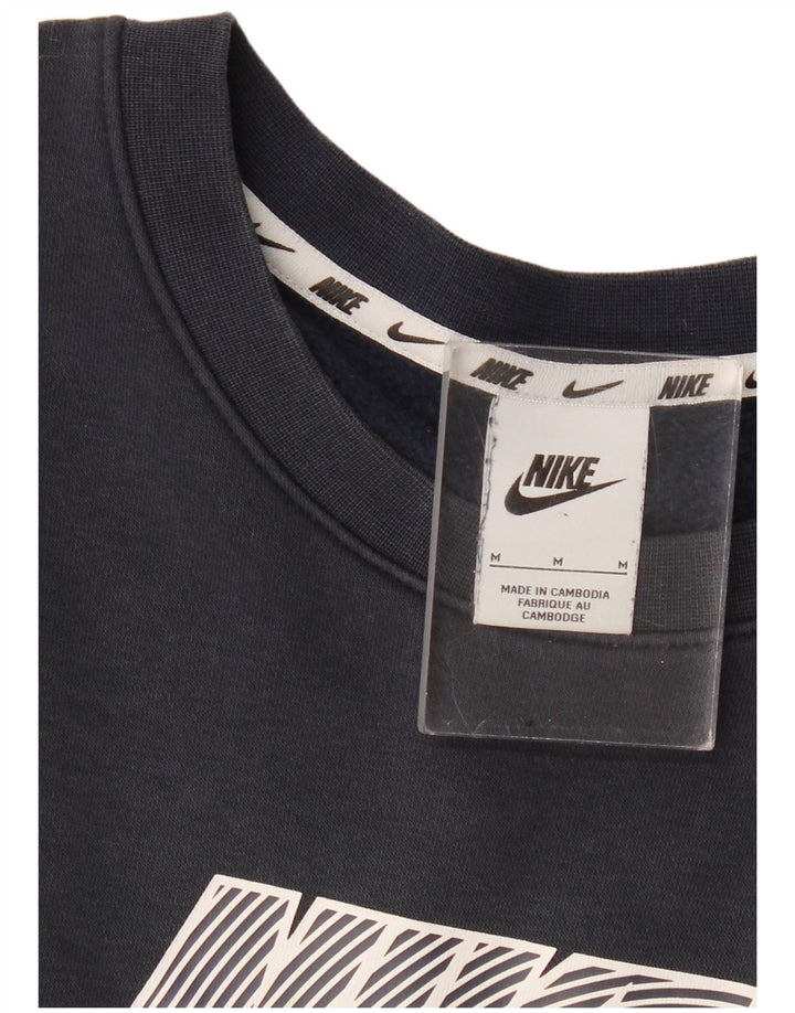 Hanorac grafic pentru bărbați Nike Pulover mediu albastru bleumarin colorblock
