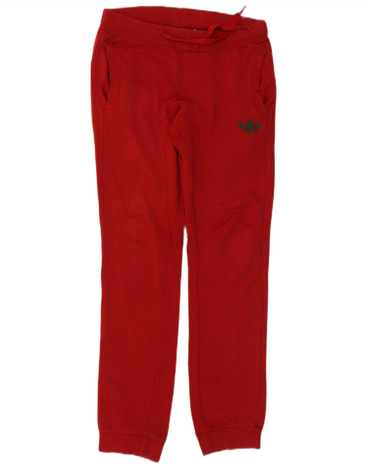 Pantaloni de trening pentru bărbați ADIDAS Pantaloni de jogging Bumbac roșu mic