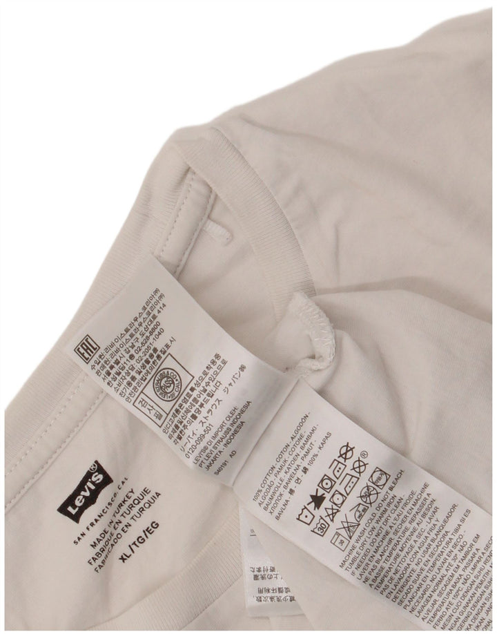 Tricou grafic pentru bărbați Levi's Top XL Bumbac alb