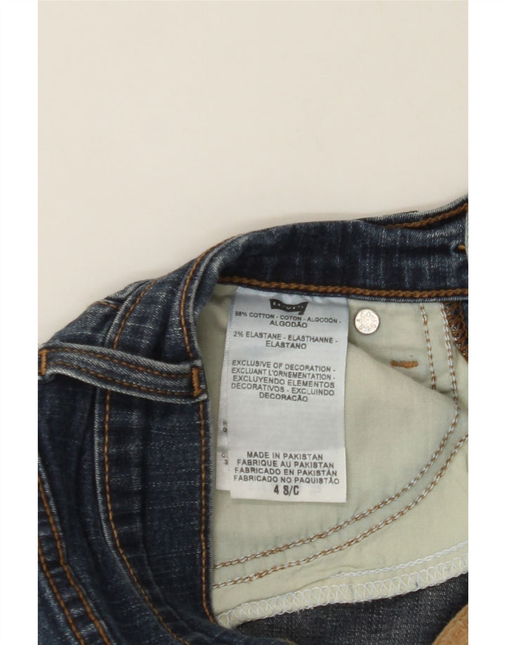 LEVI'S Womens 512 Straight Jeans US 4 Small W26 L29 Blue Vintage Levi's and Second-Hand Levi's from Messina Hembry 