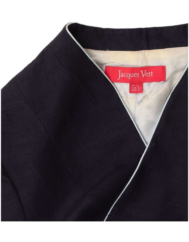 Jachetă Bolero pentru femei JACQUES VERT cu mâneci 3/4 UK 14, mare, bleumarin