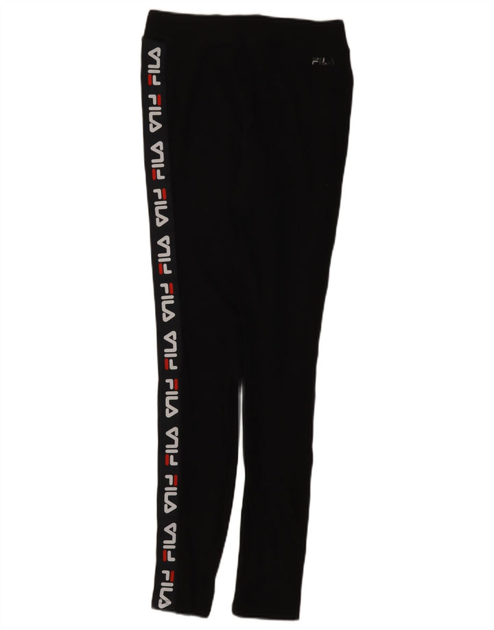Leggings cu grafic pentru femei FILA UK 14 Medium Black