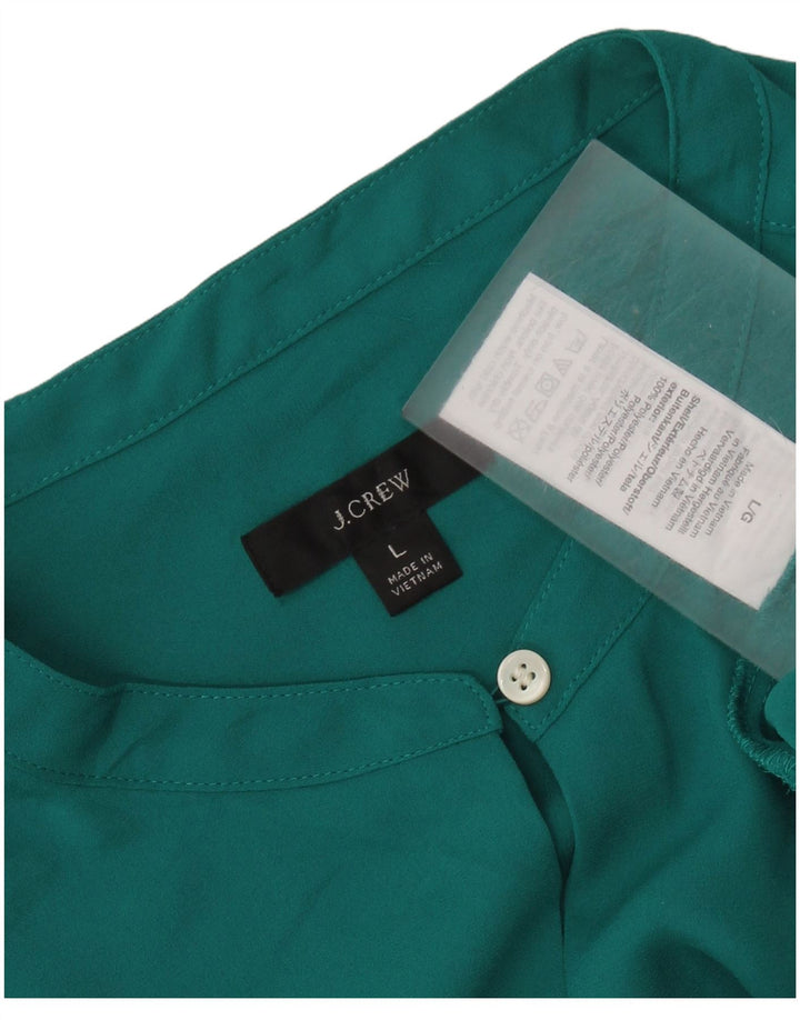 Top bluză pentru femei J. Crew UK 16 Poliester verde mare