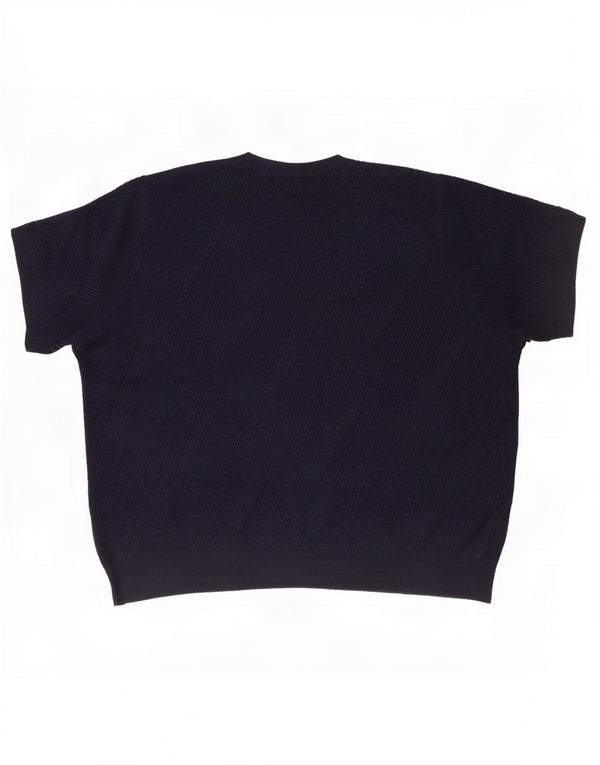 Pulover pentru femei Marks & Spencer cu decolteu triplu UK 18 XL bleumarin