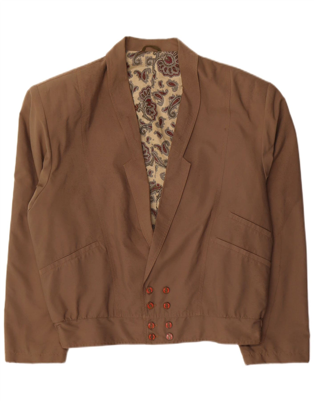 Jachetă Bomber pentru bărbați Mancini, cu două piepturi, UK 42 XL, poliester bej
