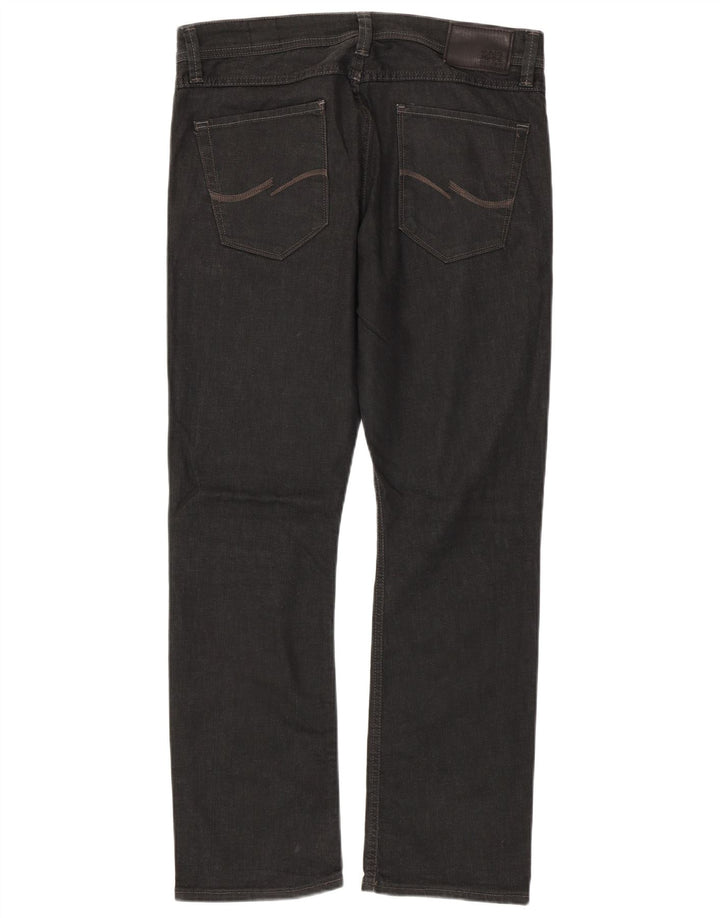Blugi drepți pentru bărbați Jack & Jones W34 L31 gri