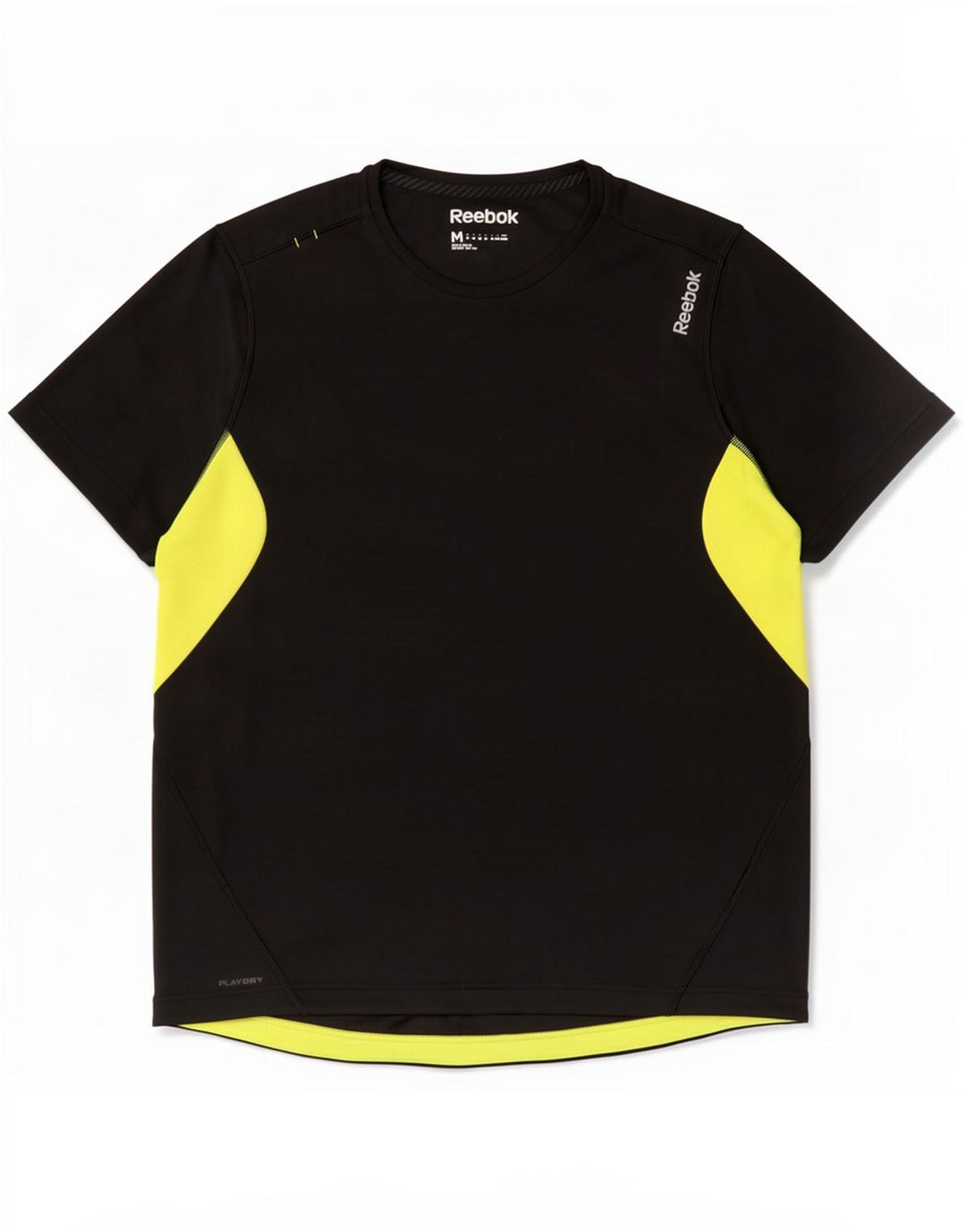 Tricou pentru bărbați Reebok Top Mediu Negru Poliester Colorblock